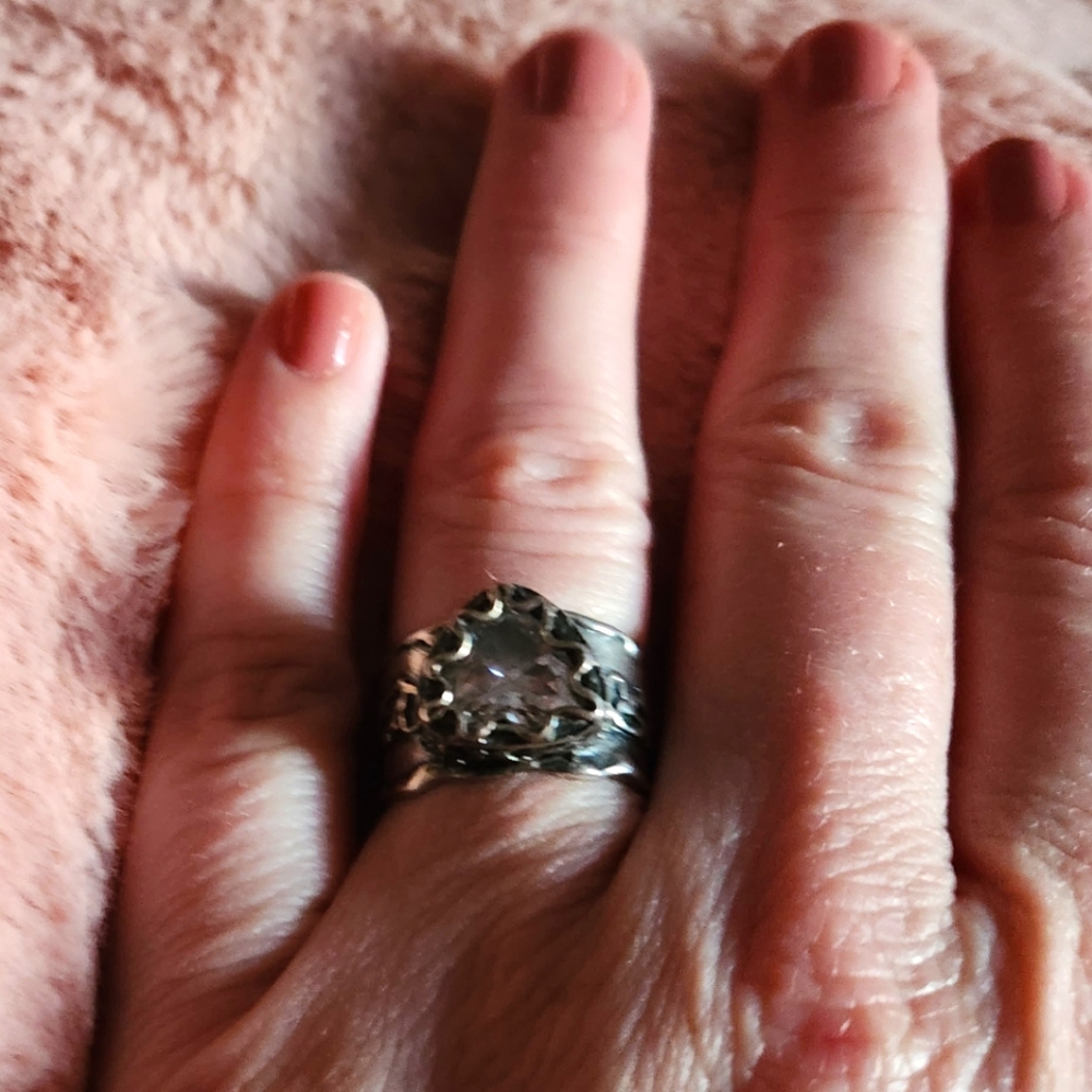 Sterling Silver Heart Ring 8